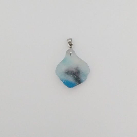 Sea glass Orca Backflip Pendant