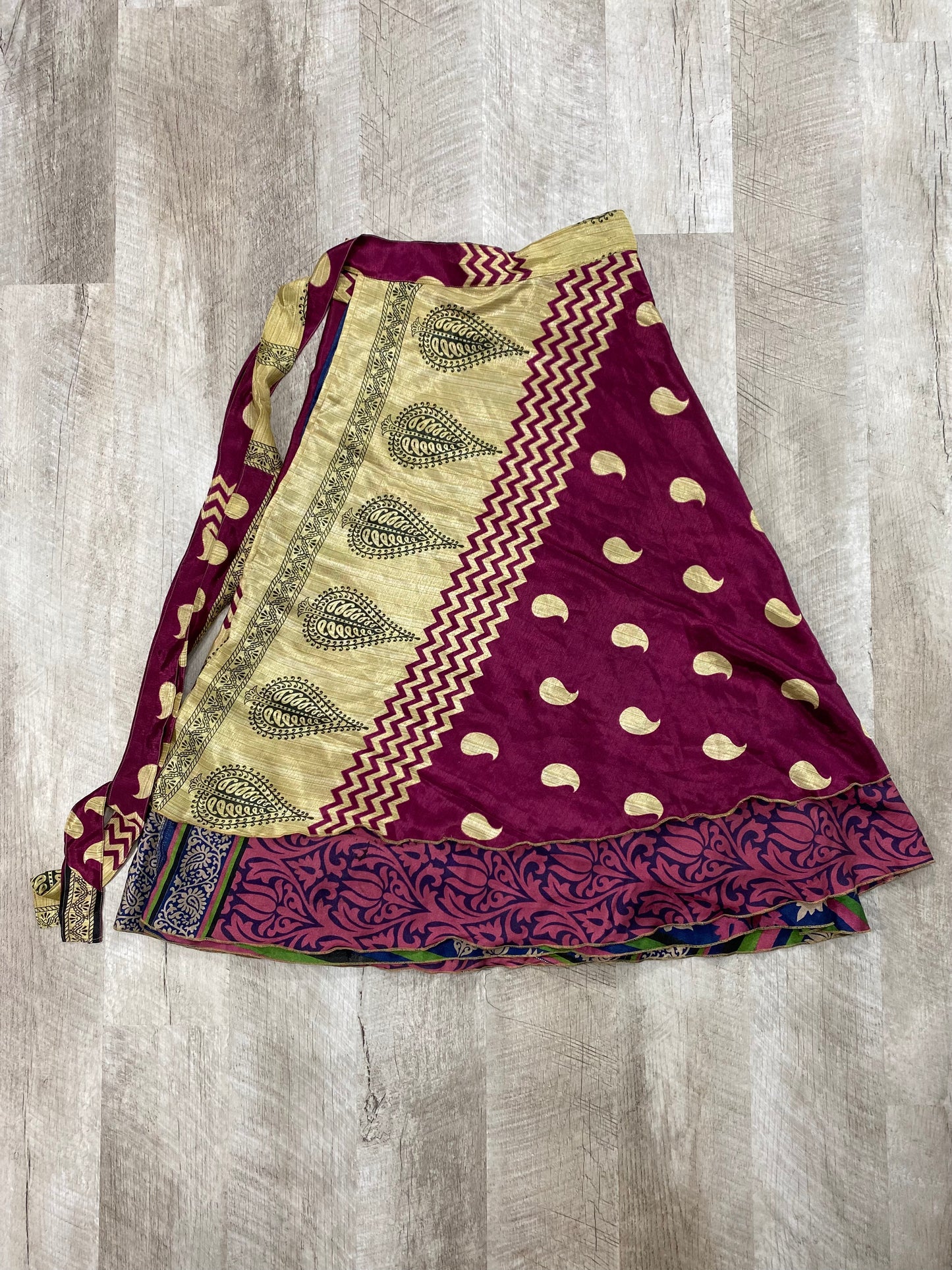 Wine Time Wrap Skirt - Ankle Length - XL Size