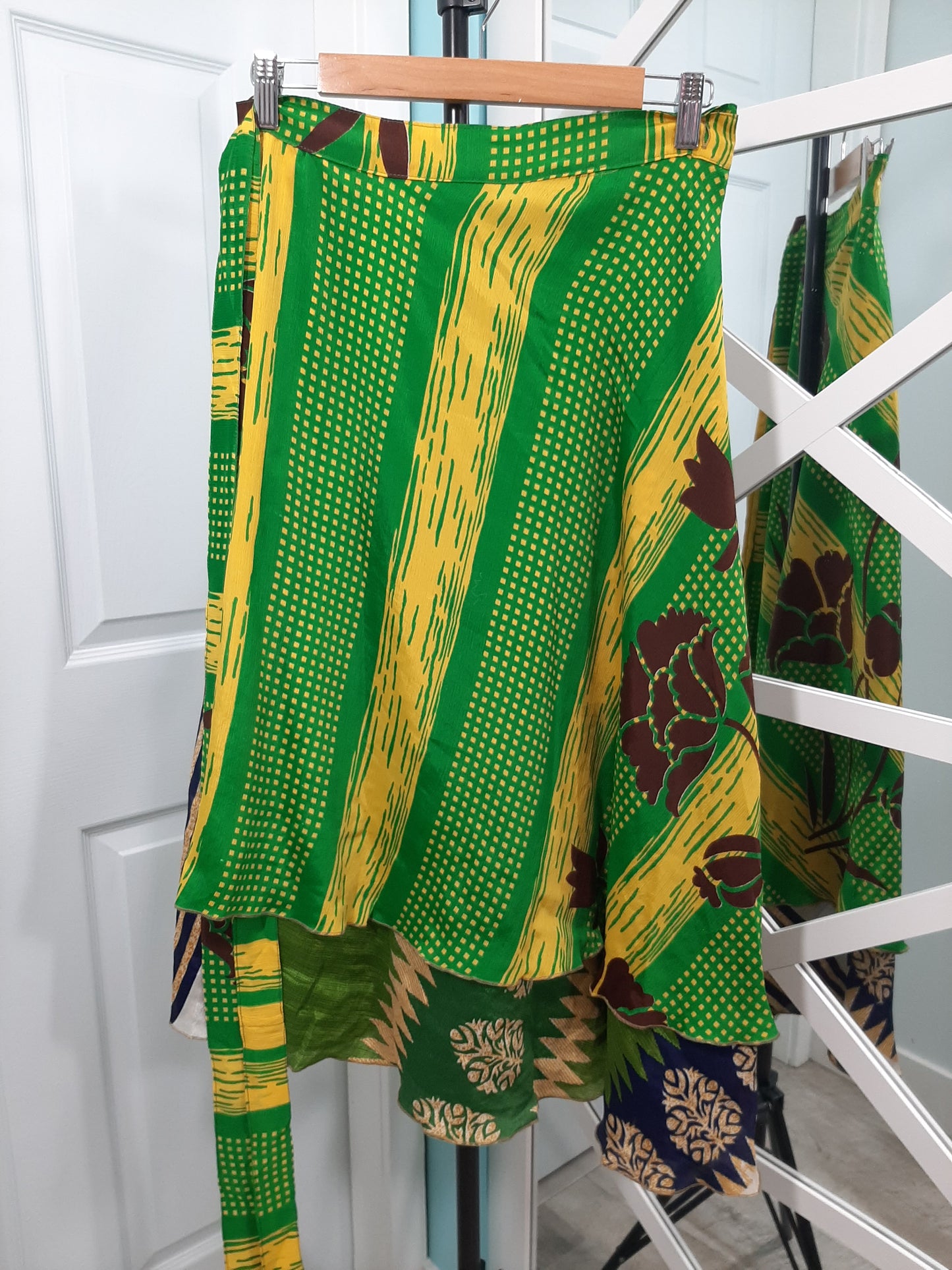 Garden Escape Wrap Skirt - Calf Length - Goddess Size