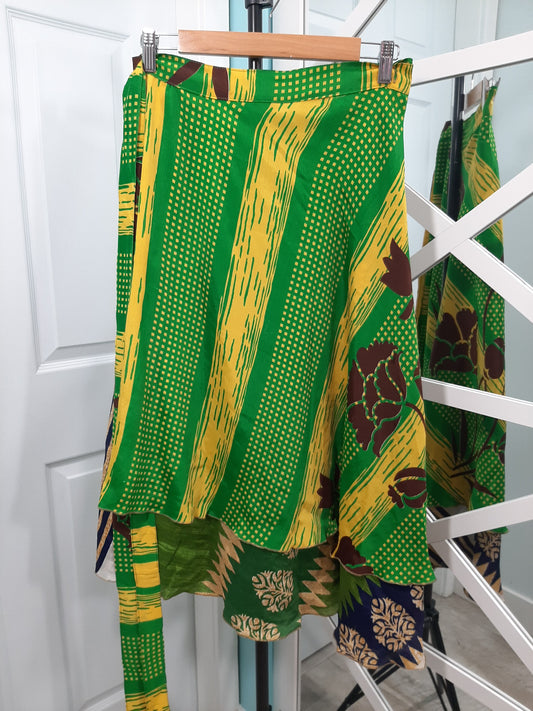 Garden Escape Wrap Skirt - Calf Length - Goddess Size