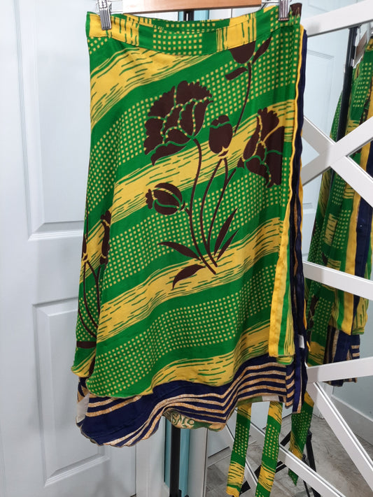 Garden Escape Wrap Skirt - Calf Length - Goddess Size