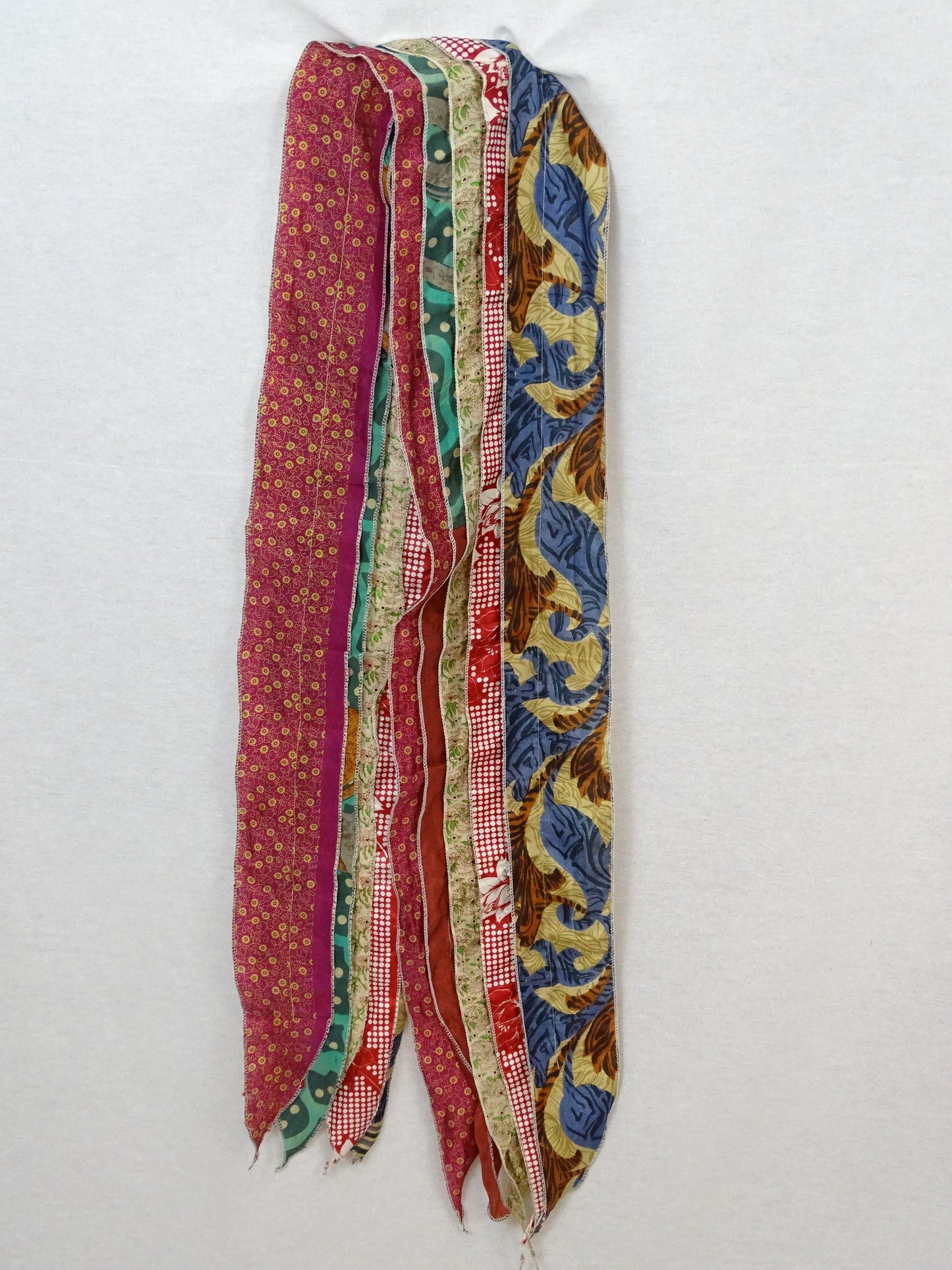 Recycled Sari - Neck Tie Scarf - Boho Bliss