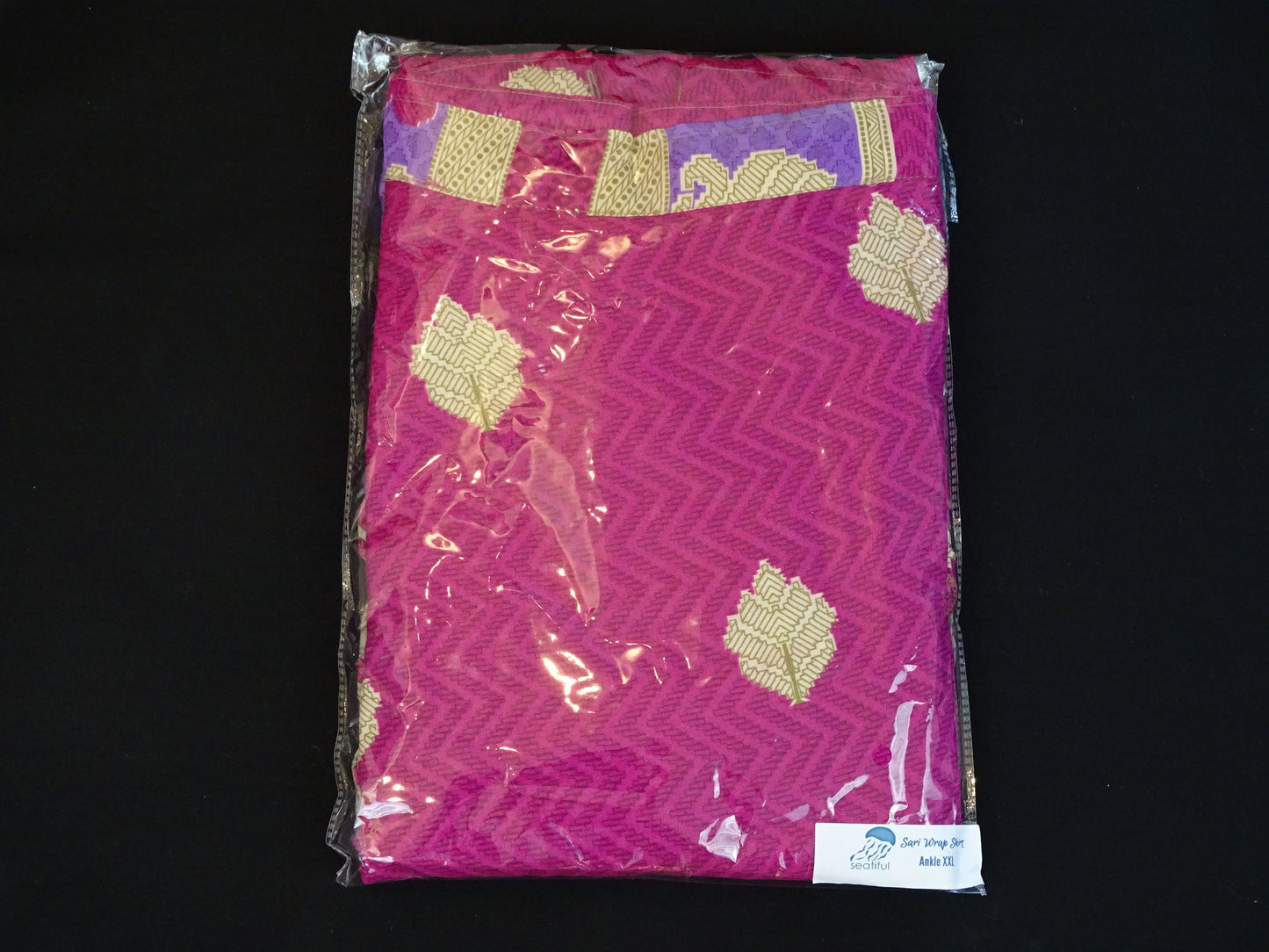 Mystery Sari Wrap Skirt 33 - Ankle Length - Goddess Size