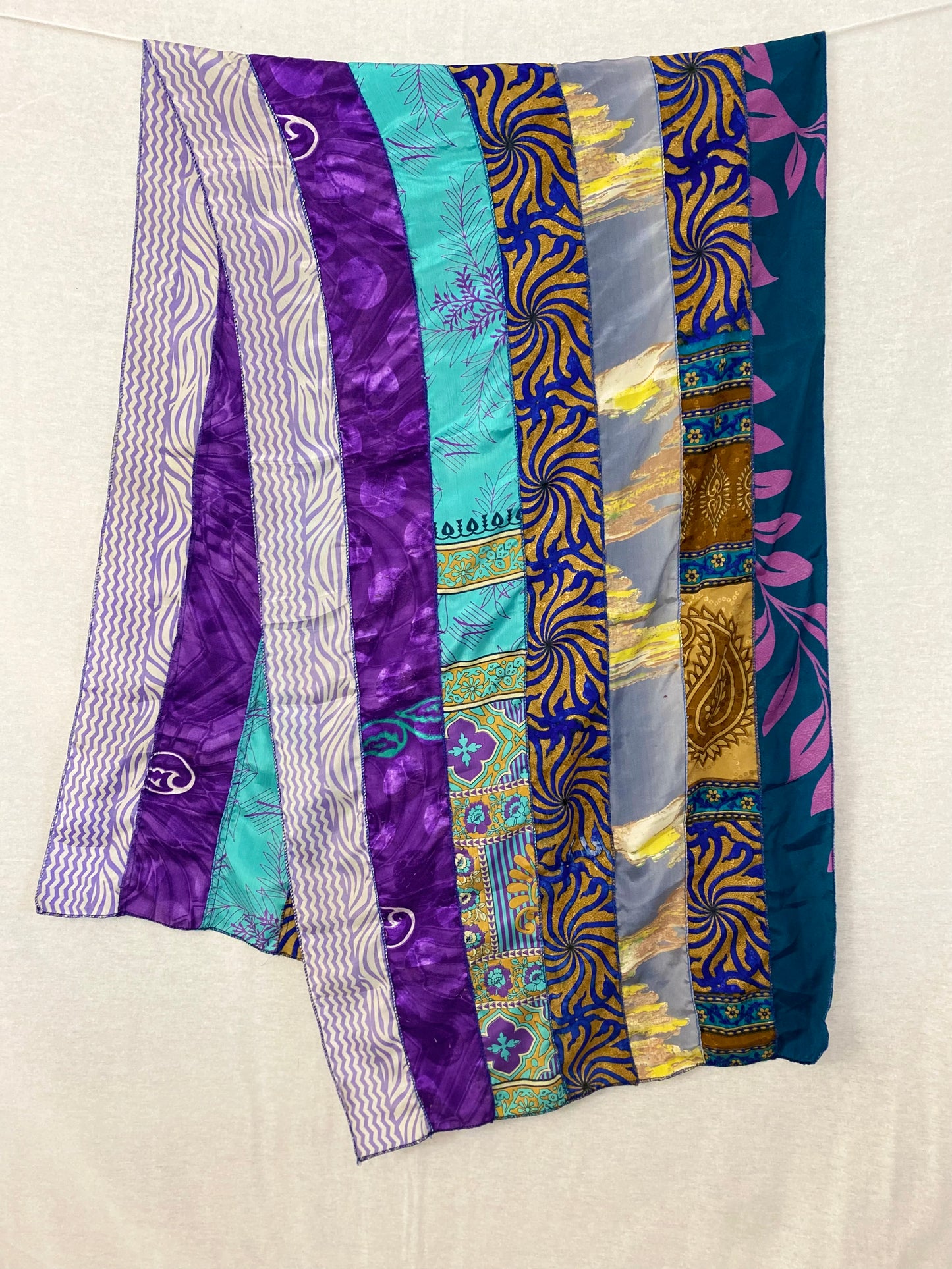 Recycled Sari Scarf - Purple Passion