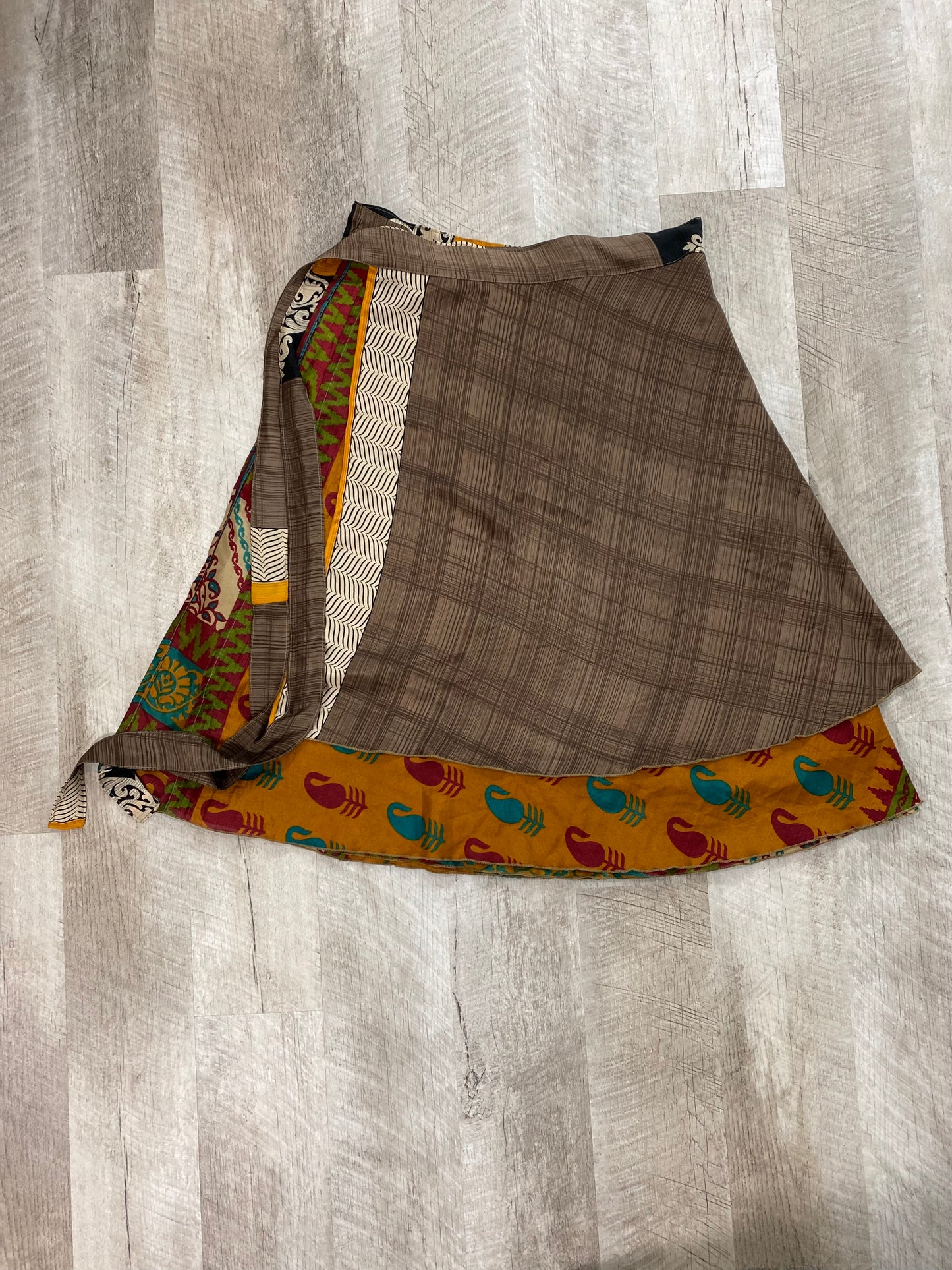 Out with Friends Wrap Skirt - Calf Length - Goddess Size