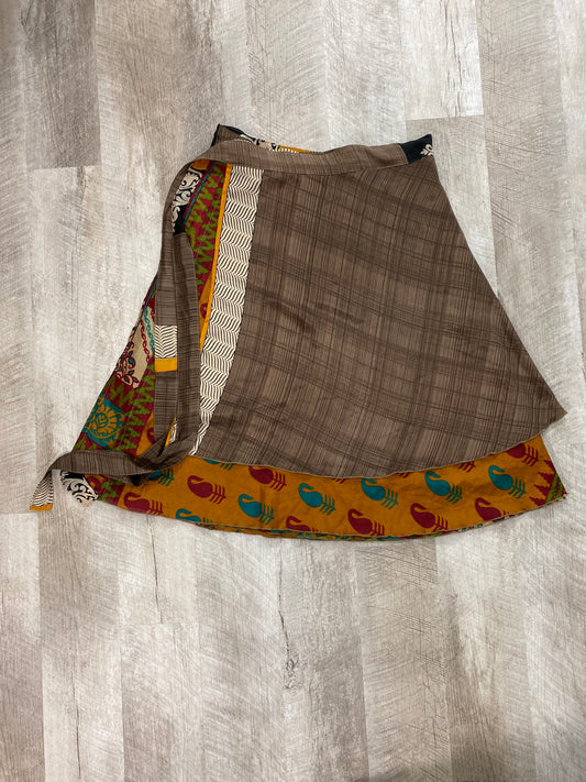Out with Friends Wrap Skirt - Calf Length - Goddess Size