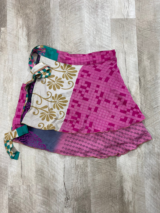 Cross Word Puzzle Mini Wrap Skirt - Goddess Size