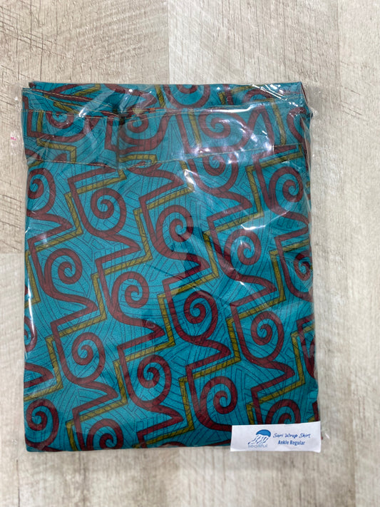 Mystery Sari Wrap Skirt 19 - Ankle Length - Regular Size