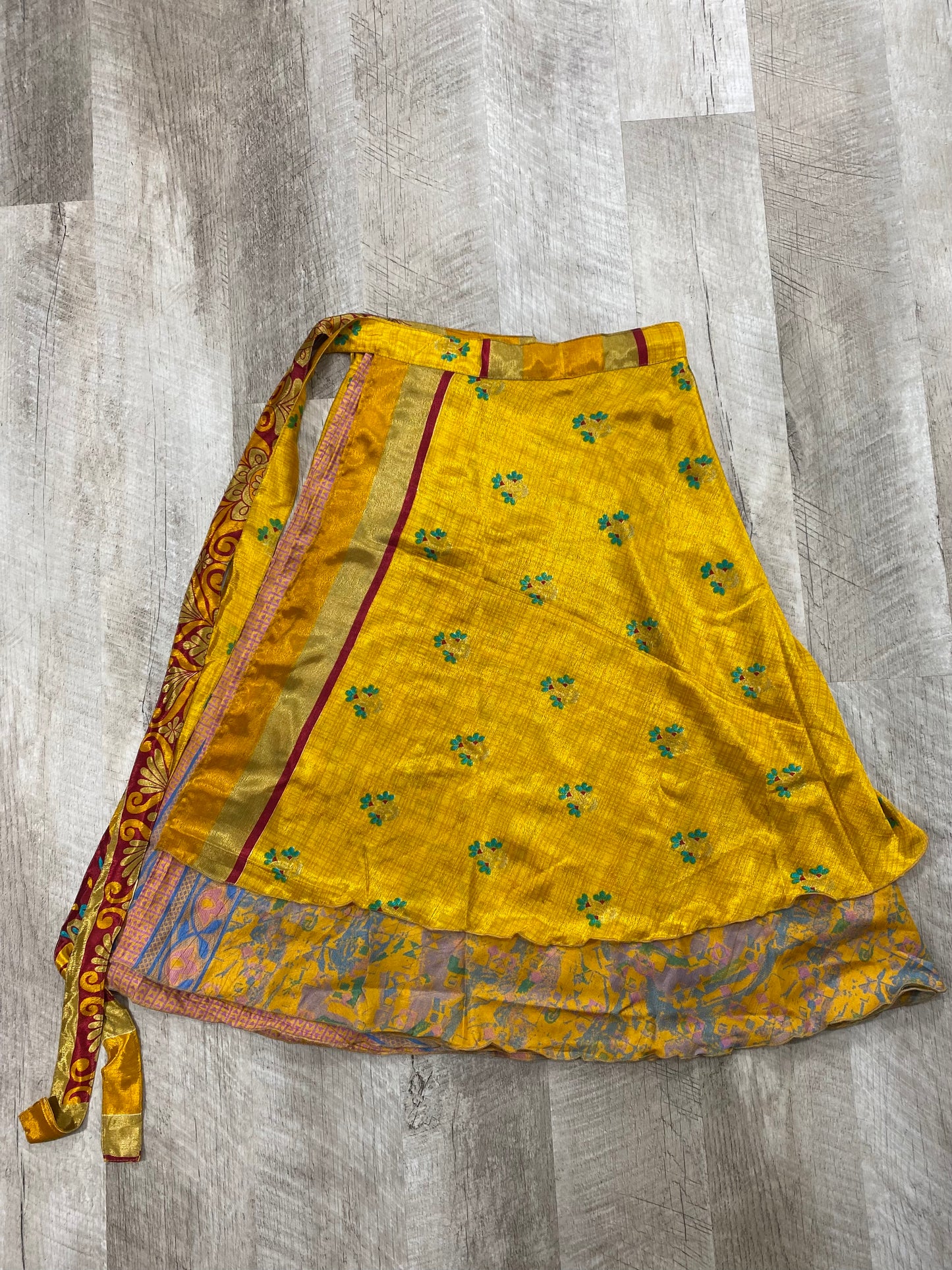 Bright Dayz Ahead Wrap Skirt - Calf Length - XL Size