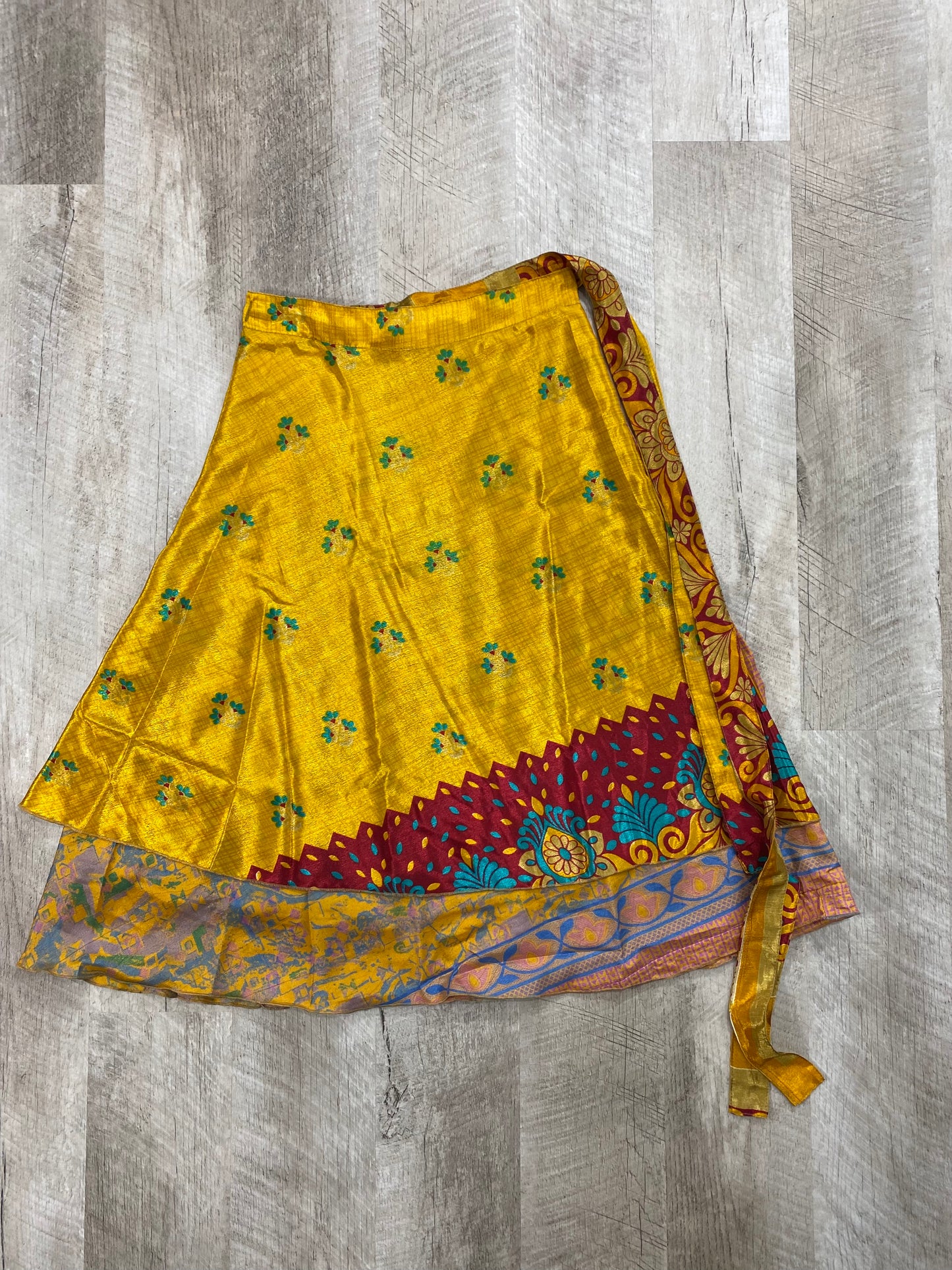 Bright Dayz Ahead Wrap Skirt - Calf Length - XL Size