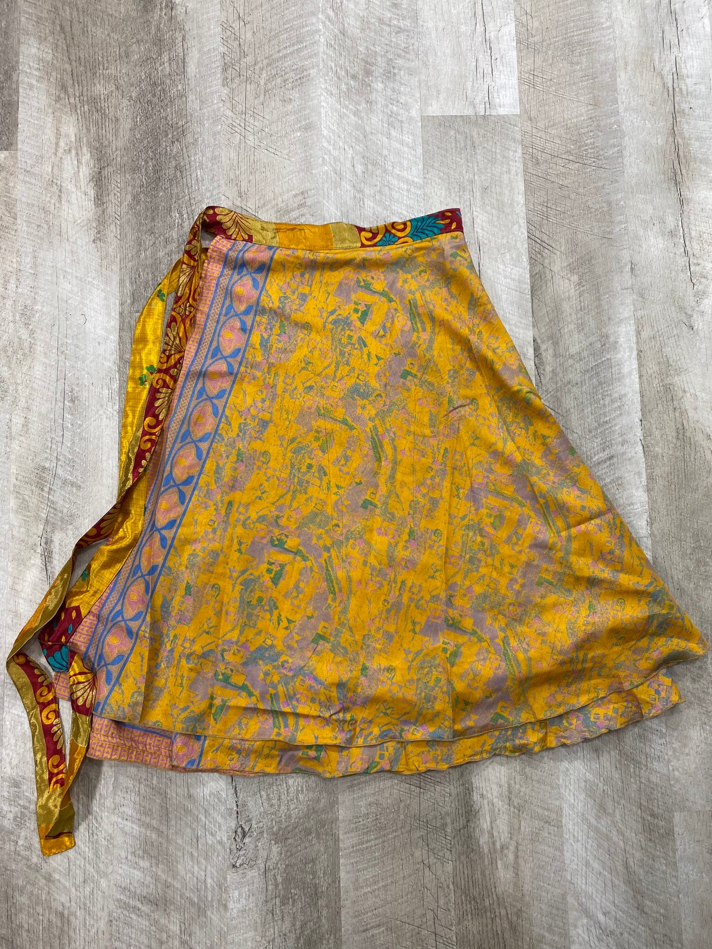 Bright Dayz Ahead Wrap Skirt - Calf Length - XL Size
