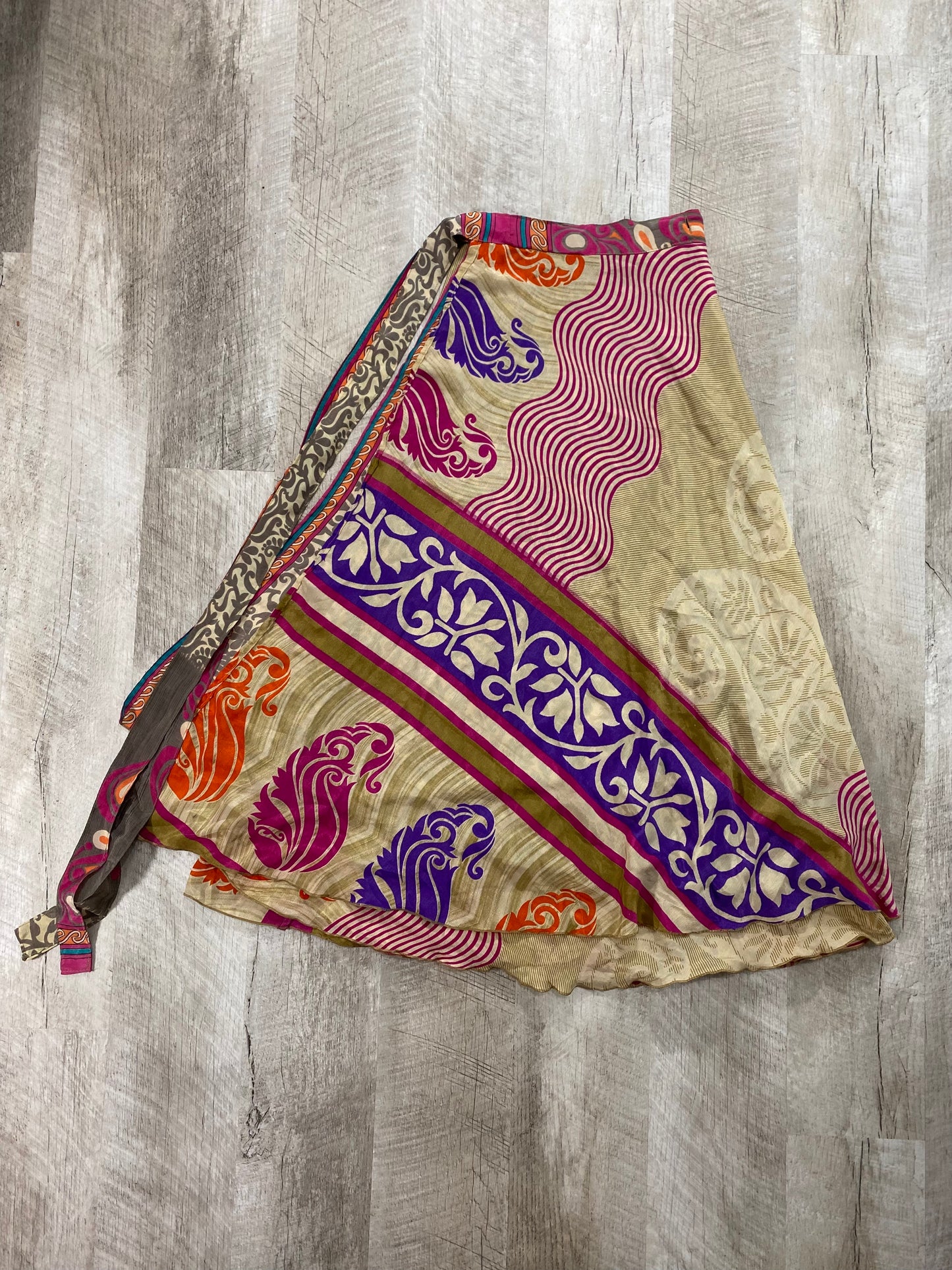 Same Wave Length Wrap Skirt - Ankle Length - Regular Size