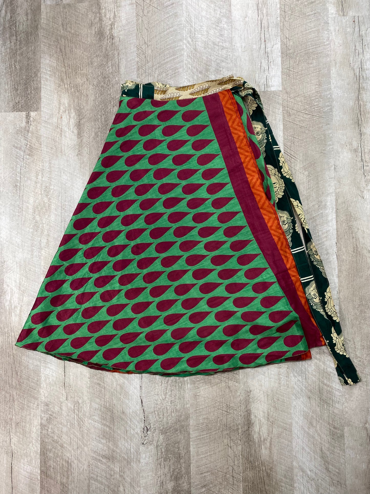 Faces Wrap Skirt - Ankle Length - XL Size