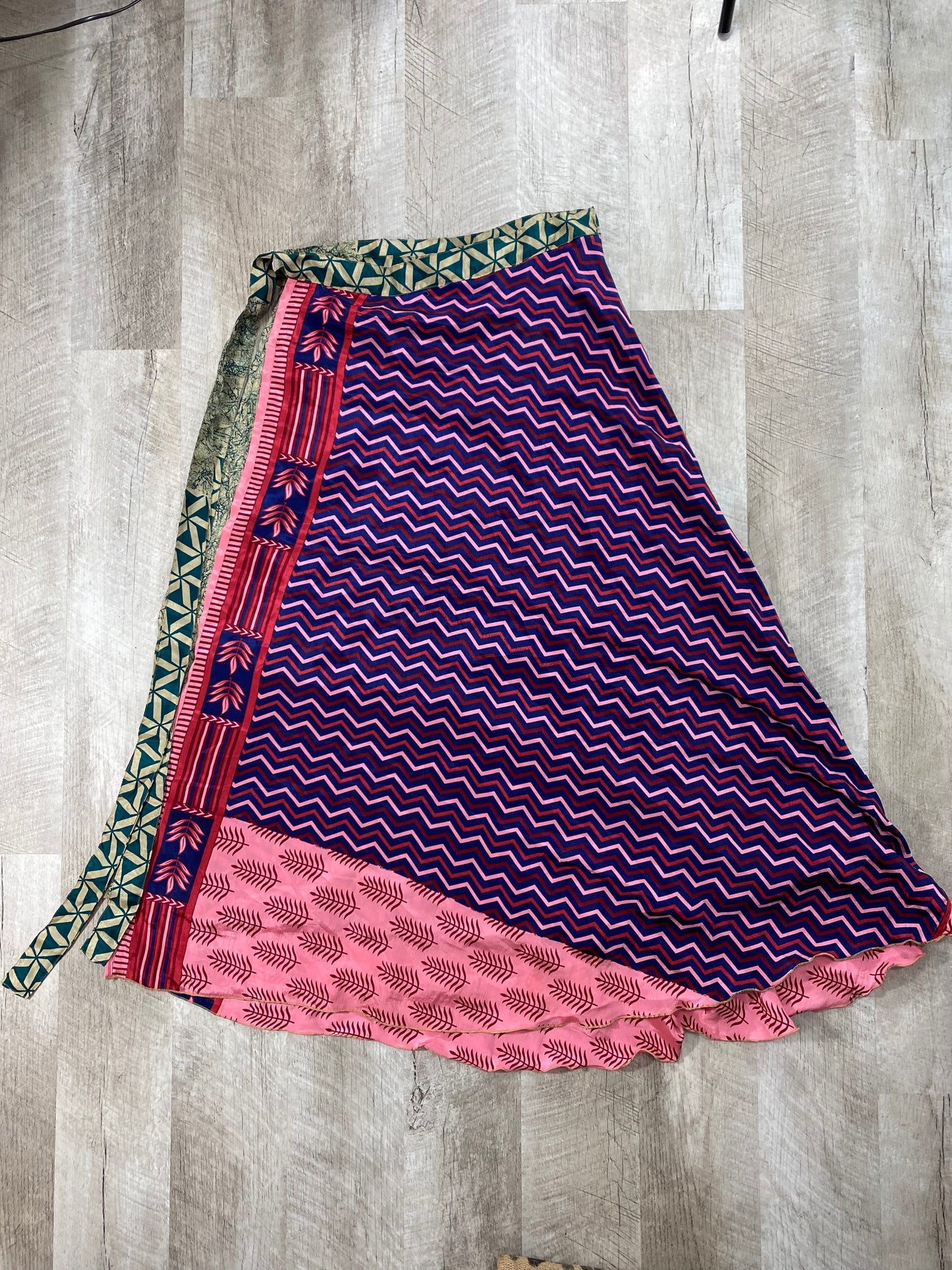 Fun Ferns Wrap Skirt - Ankle Length - Goddess Size