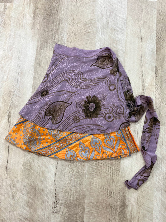 Tropical Breeze Mini Sari Wrap Skirt - Regular Size