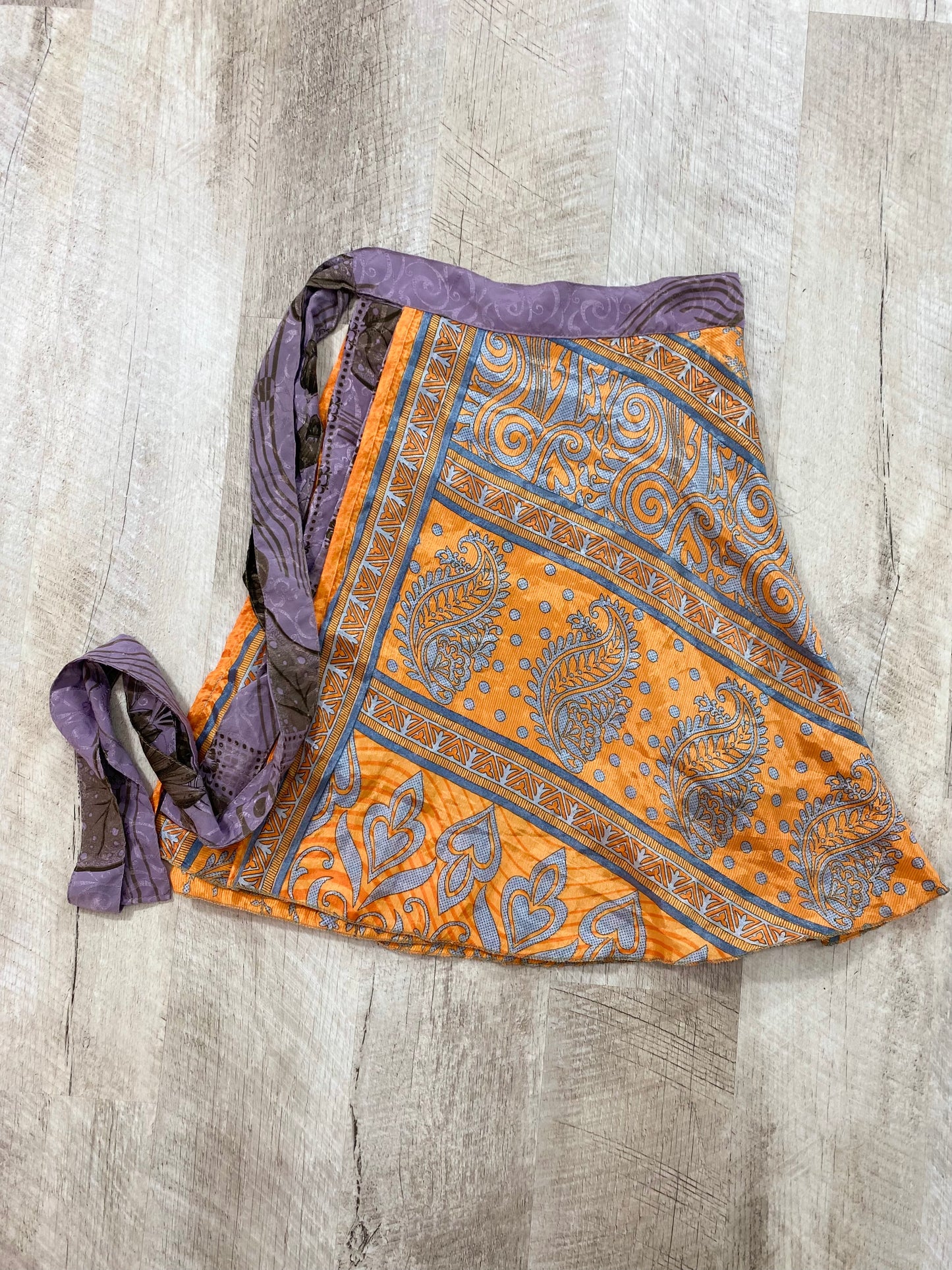 Tropical Breeze Mini Sari Wrap Skirt - Regular Size