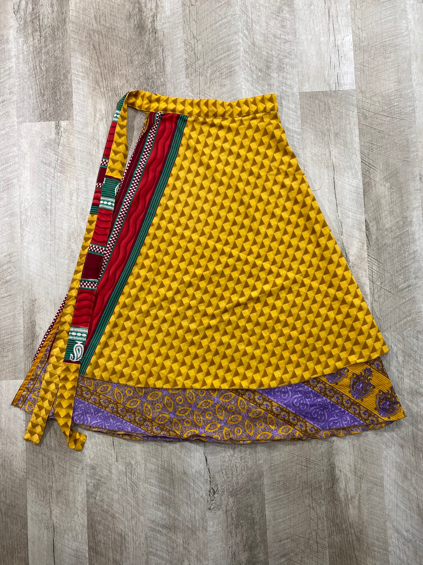 The Eyes Have it Wrap Skirt - Ankle Length - XL Size