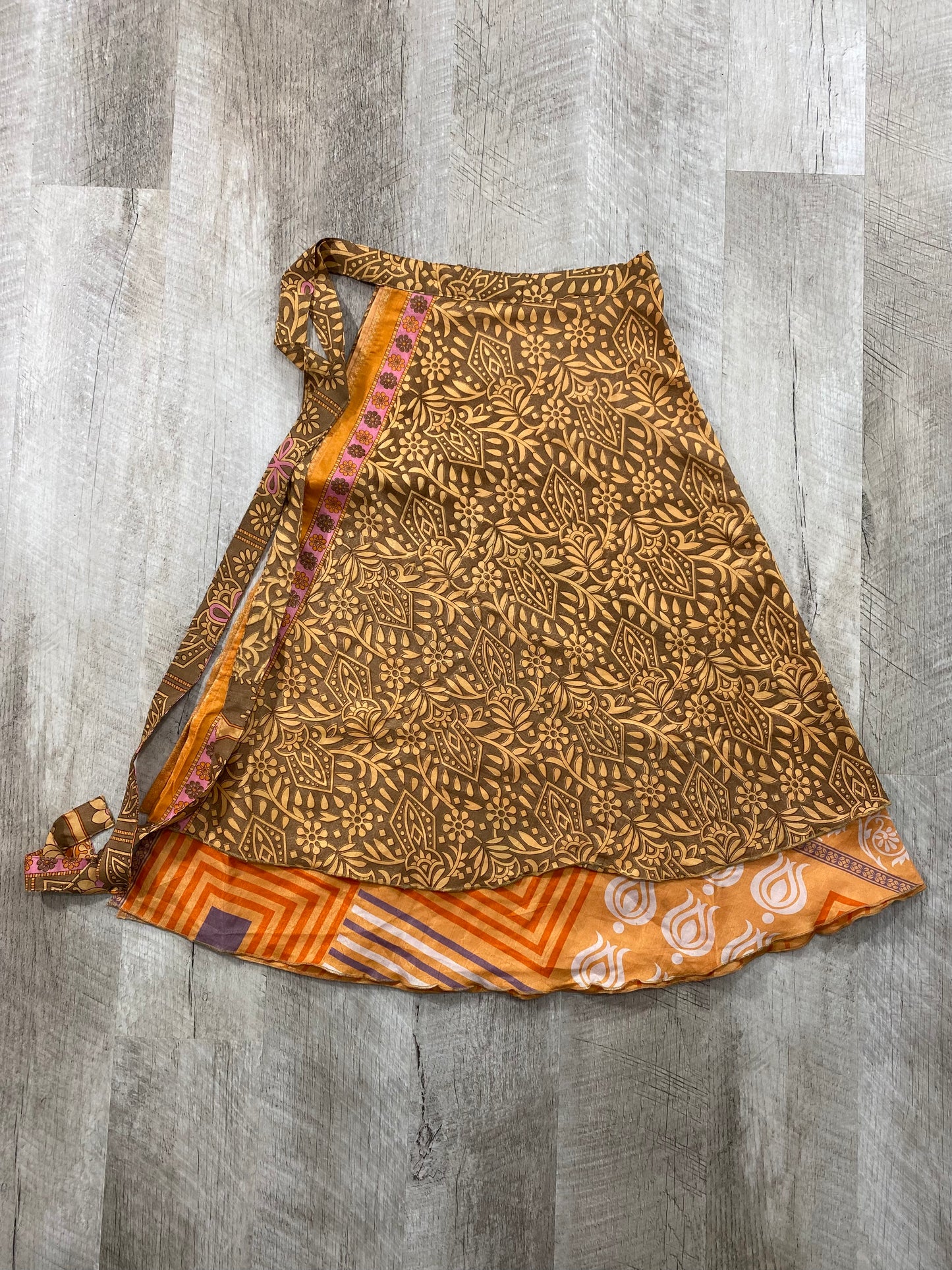 Creamsicle - Wrap Skirt - Calf Length - Regular Size