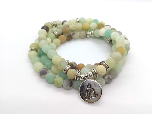Boho stone wrap bracelet - Buddha