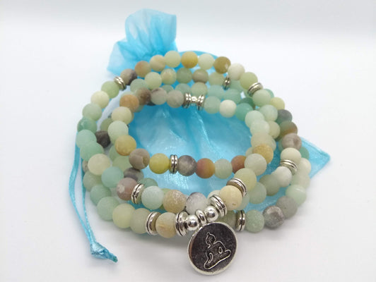 Boho stone wrap bracelet - Buddha